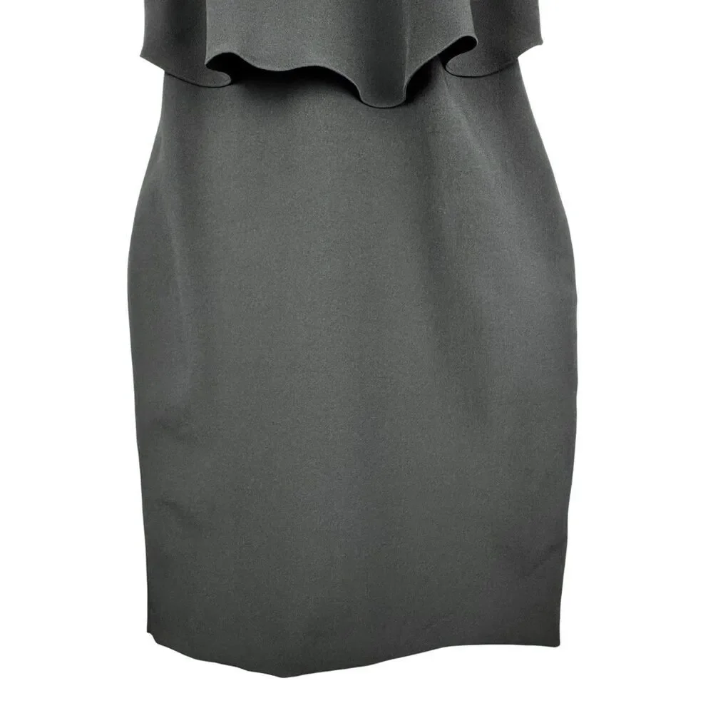 Jones New York‎ Sleeveless Sheath Dress Sz 6 Black Stretch Business Career